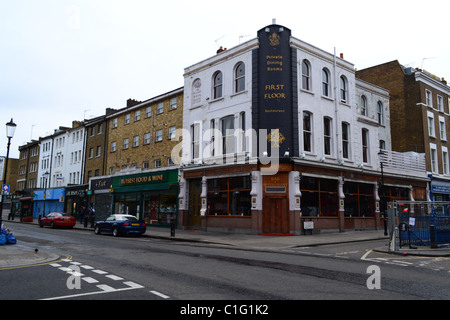 "First Floor" Restaurant on Portobello Road, Notting Hill, London, UK Stock Photo
