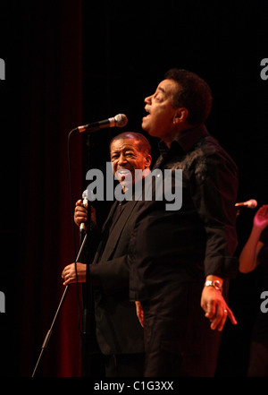 Gary US Bonds and Ben E King performing Stock Photo