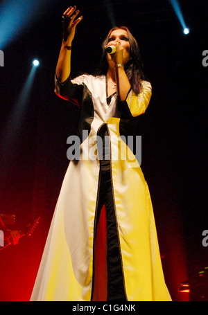 Finnish Former Nightwish singer Tarja Turunen performing live on stage at the 'El Teatro de Flores' Buenos Aires, Argentina - Stock Photo