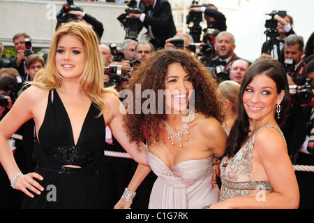 Evangeline Lilly, Afef Jnifen and Doutzen Kroes 2009 Cannes International Film Festival - Day 5 - The premiere of 'Vengeance' - Stock Photo