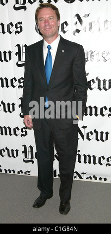 John Edwards attending the New York Times 'Sunday with the Magazine' TimesTalk conversations at the CUNY Graduate Centre. New Stock Photo