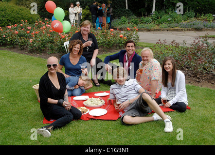 Gail Porter, Jasmine Harman, Sally Gunnell attends the 'National Family Week' picnic in Regent's Park London, England - Stock Photo