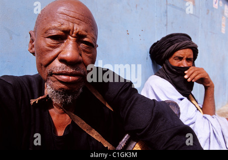 Mali, tuareg in the surroundings of Timbuktu Stock Photo