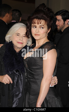 HELENA BONHAM CARTER  UK film actress with her mother in March 2011. Photo Jeffrey Mayer Stock Photo