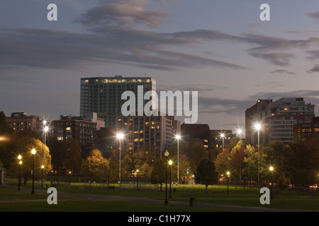 Baseball field in a city, Boston Common, Boston, Massachusetts, USA Stock Photo
