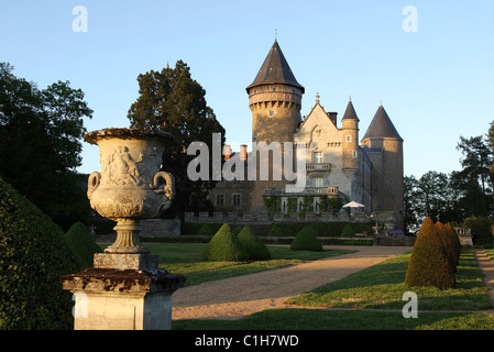 France, Allier, castle of Busset, near Saint Yorre, Bourbonnais Stock Photo