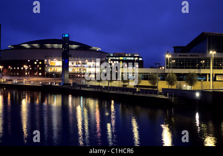 United Kingdom, Northern Ireland, Belfast, the Waterfront Hall Stock Photo