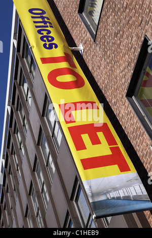 Office accommodation to let in a U.K. city. Stock Photo