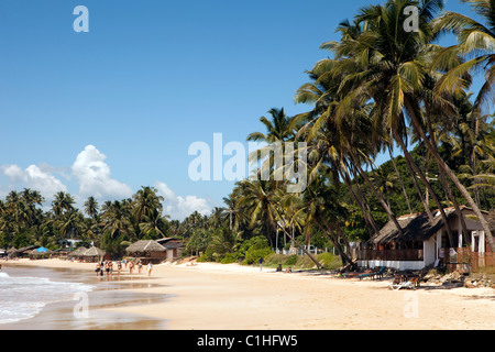 A view of Mirissa beach on the south coast of Sri Lanka Stock Photo