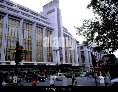 Exterior view of Barkers Department Store on High Street South Kensington London England UK in 1972   KATHY DEWITT Stock Photo