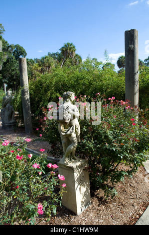 Statue, Gardens, Ringling Museum of Art, Sarasota, Florida, USA. Stock Photo