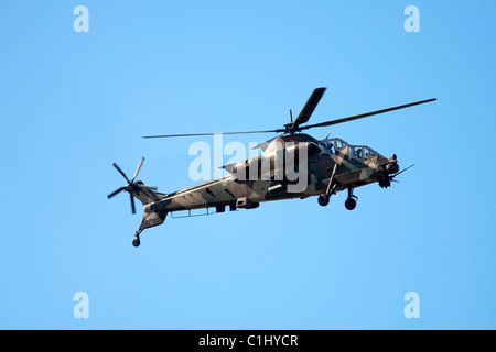 Rooivalk attack helicopter helicopter at air show in Cape Town South Africa September 2010 Stock Photo