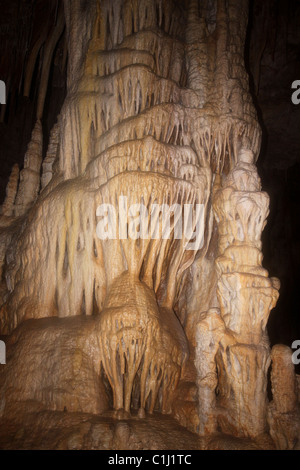 The Avshalom Stalactite Cave Nature Reserve Stock Photo