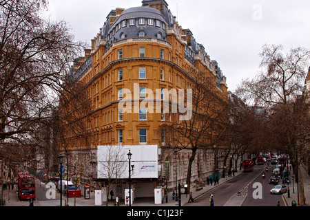 The Corinthia Hotel in Whitehall Place is thought to be part owned by a subsidiary of the Libyan Investment Authority (LIA). Stock Photo