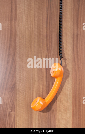 Telephone Receiver off the Hook Stock Photo