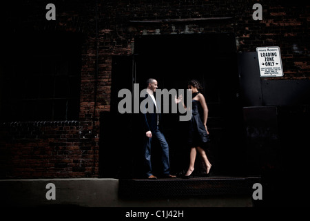 Couple, Toronto, Ontario, Canada Stock Photo