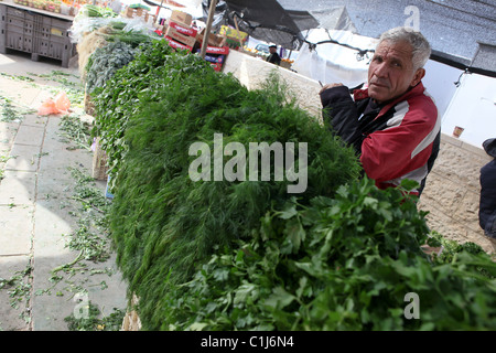 Israel, Southern District, Netivot (founded 1956) The outdoor market Stock Photo