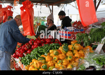 Israel, Southern District, Netivot (founded 1956) The outdoor market Stock Photo