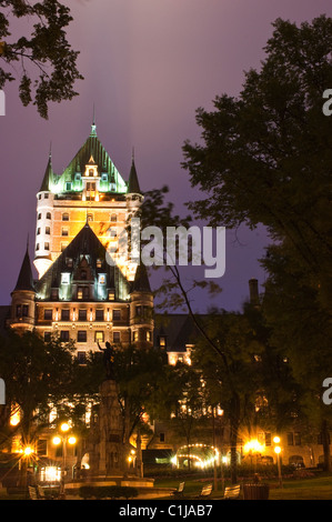 Quebec City, Quebec, Canada. Fairmont Le Chateau Frontenac, Old City. Stock Photo