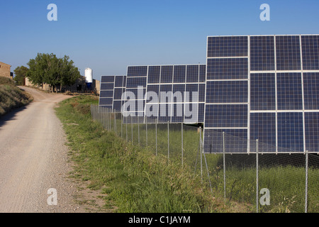 Solar Energy. LLeida. Spain. Stock Photo