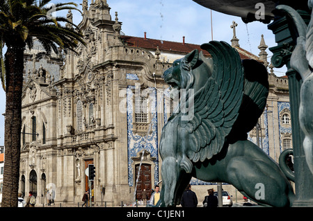 Portugal Porto Terceiros do Carmo Church built in the late 18th century according to a project of architect Jose Figueiredo Stock Photo