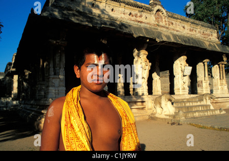 India, Karnâtaka, Hampi, Malyavanta Hill, Raghunatha temple Stock Photo