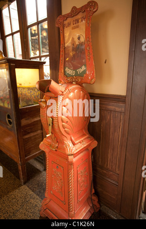 View of a  Disney World antique: the Mutoscope, an antique device used to show early moving pictures.