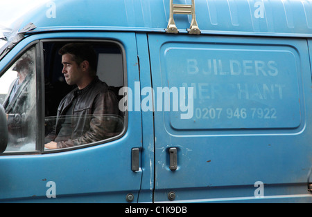 Colin Farrell filming a scene for his latest movie 'London Boulevard' outside Pentonville Prison London, England - 14.06.09 Stock Photo