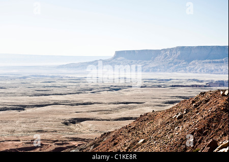 View of Desert From Highway 89, Navajo Indian Reservation, Navajo County, Arizona, USA Stock Photo