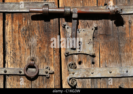 Old Fashioned Door Lock Stock Photo