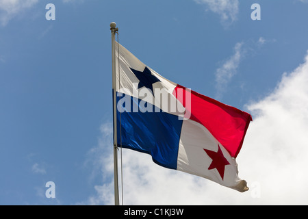 Panamanian flag, Panama Stock Photo