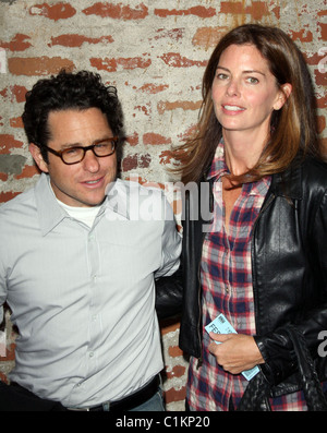 JJ Abrams with his wife Katie McGrath It Might Get Loud LAFF premiere held at the Mann Village theater Los Angeles, California Stock Photo