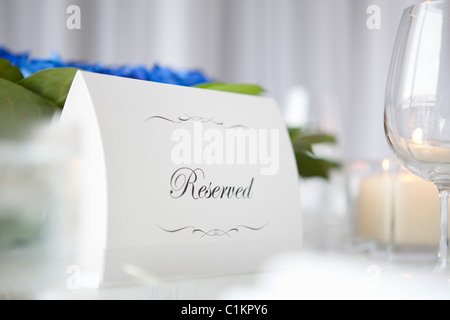 Reserved Sign Stock Photo