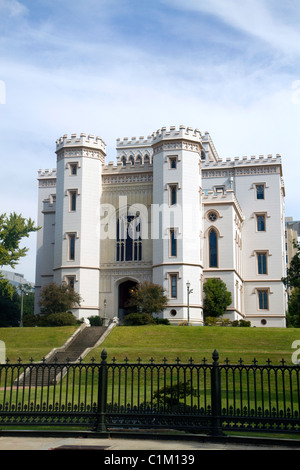 The Old Louisiana State Capitol building located in Baton Rouge, Louisiana, USA. Stock Photo