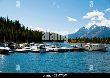 Colter Bay Village Marina, Moran, Wyoming, Grand Teton National Park ...