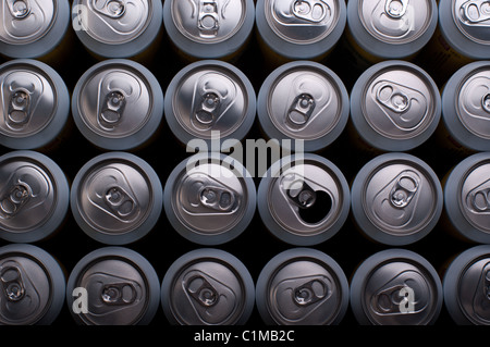 Beverage Cans Stock Photo