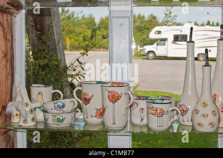 Poterie (pottery) de Port au Persil, Sainte Siméon,Quebec, Canada. Stock Photo