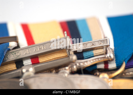 British MIlitary medals Stock Photo
