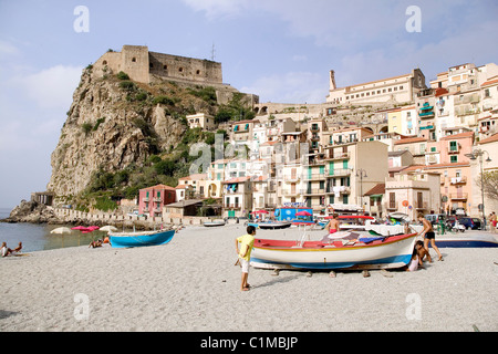 Italy, Calabria, port of Scilla, near Reggio-di-Calabria Stock Photo