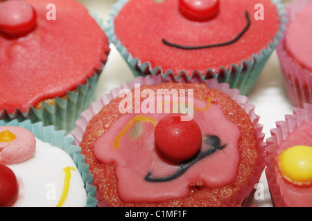 homemade red nose day cakes Stock Photo