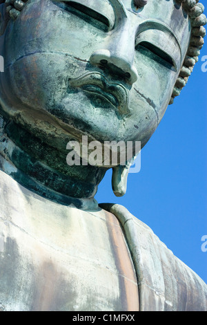 Portrait of Daibutsu (Great Buddha) of Kamakura, Japan Stock Photo