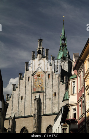 Parish Church 'Zu unserer lieben Frau' (To our beloved Mother Mary) Schwaz Stock Photo
