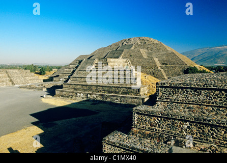 Mexico Mexico State Teotihuacan Pre-Hispanic City listed as World Heritage by UNESCO the Pyramid of the Moon the City of Aztec Stock Photo