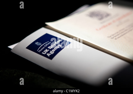 British Citizenship Ceremony, Certificate of naturalisation Stock Photo