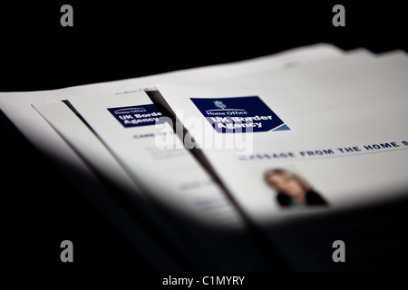 British Citizenship Ceremony, Certificate of naturalisation Stock Photo