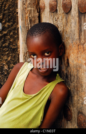 Kenya, Lamu Island, Lamu city listed as World Heritage by UNESCO Stock Photo