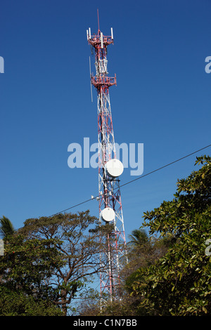 communication tower, Costa Rica Stock Photo