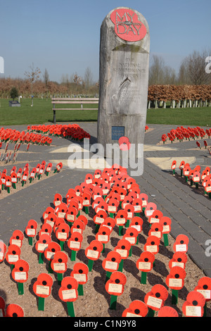 My Remembrance day National Memorial Arboretum Stock Photo