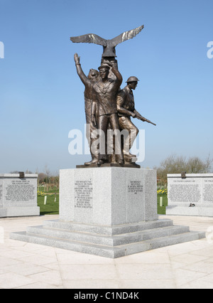 Polish War memorial National Memorial Arboretum Stock Photo