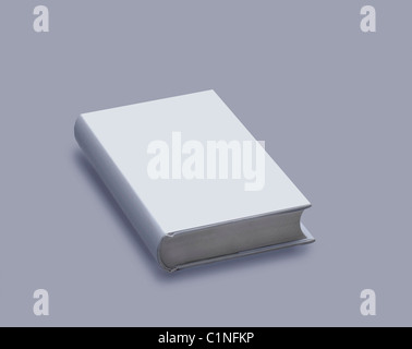 White book with plain cover for design layout Stock Photo